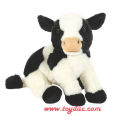 Brinquedo da vaca da fazenda dos desenhos animados da peluche